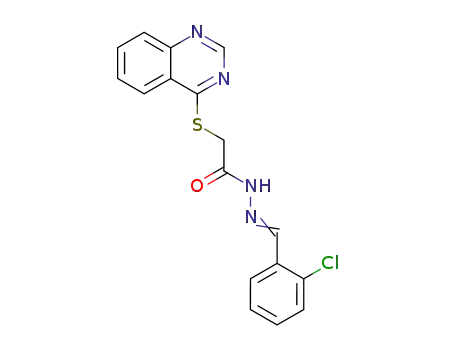 (Quinazolin-4-ylsulfanyl)-acetic acid [1-(2-chloro-phenyl)-meth-(Z)-ylidene]-hydrazide