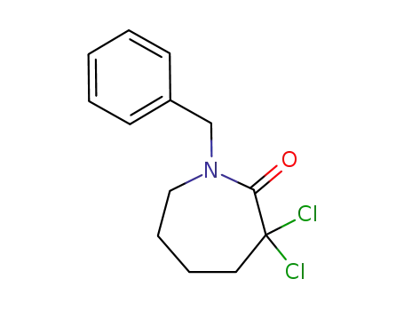 2H-Azepin-2-one, 3,3-dichlorohexahydro-1-(phenylmethyl)-