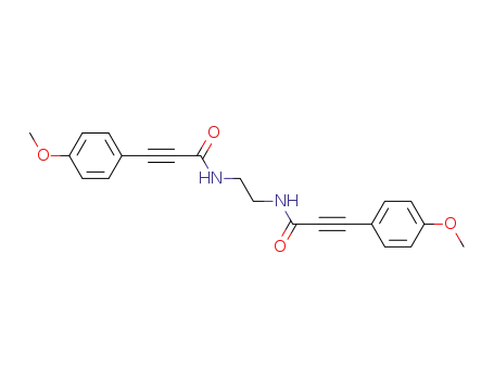 Molecular Structure of 77663-57-1 (3-(4-Methoxy-phenyl)-propynoic acid {2-[3-(4-methoxy-phenyl)-propynoylamino]-ethyl}-amide)
