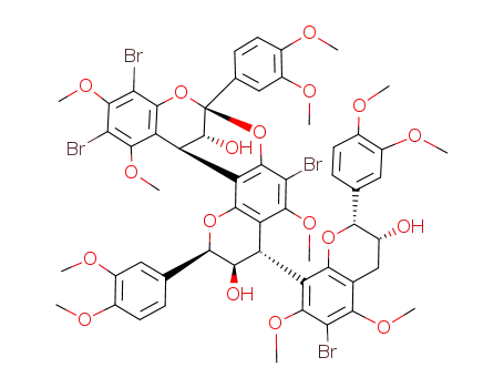 C<sub>56</sub>H<sub>54</sub>Br<sub>4</sub>O<sub>18</sub>