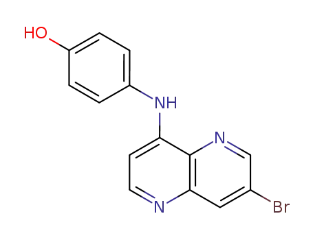 Phenol, 4-[(7-bromo-1,5-naphthyridin-4-yl)amino]-