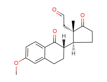 2-(formylmethyl)-3-(6-methoxy-1-oxo-1,2,3,4-tetrahydronaphthalen-2-yl)-2-methylcyclopentanone