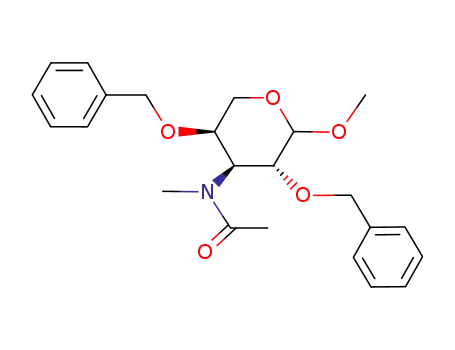 methyl 2,4-di-O-benzyl-3-deoxy-3-N-methylacetamido-L-arabinopyranoside