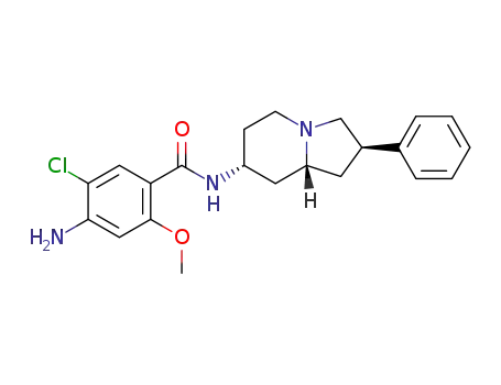 Benzamide,
4-amino-5-chloro-2-methoxy-N-(octahydro-2-phenyl-7-indolizinyl)-