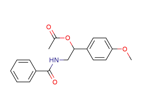 2-(benzoylamino)-1-(4-methoxyphenyl)ethyl acetate