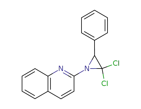 Molecular Structure of 138023-16-2 (Quinoline, 2-(2,2-dichloro-3-phenyl-1-aziridinyl)-)