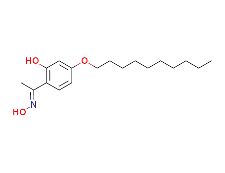 Molecular Structure of 99283-84-8 (Ethanone, 1-[4-(decyloxy)-2-hydroxyphenyl]-, oxime)