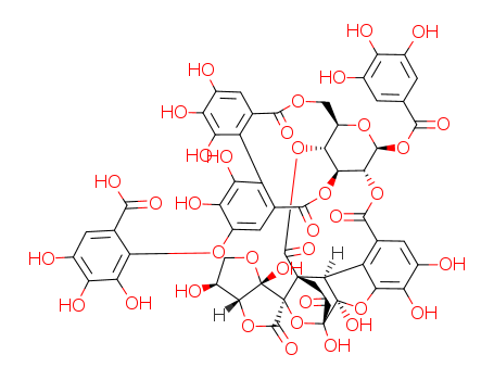 Molecular Structure of 124890-18-2 (b-D-Glucopyranose, cyclic 3®2:6®2'-[(1R)-4-(6-carboxy-2,3,4-trihydroxyphenoxy)-4',5,5',6,6'-pentahydroxy[1,1'-biphenyl]-2,2'-dicarboxylate]cyclic 2®5:4®4-[(1R,3R,3'aS,4R,4aR,6'S,6'aR,9aS)-1,3'a,4,4a,5',6',6'a,9a-octahydro-1,3'a,6',7,8,9a-hexahydroxy-2',11-dioxospiro[1,4-ethano-3H-pyrano[3,4-b]benzofuran-3,3'(2'H)-furo[3,2-b]furan]-4,5-dicarboxylate]1-(3,4,5-trihydroxybenzoate) (9CI))