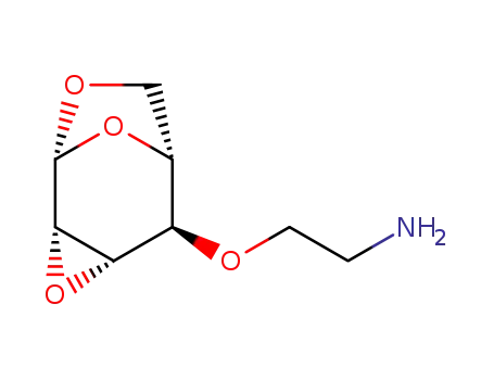 Molecular Structure of 634891-73-9 (beta-D-Mannopyranose, 4-O-(2-aminoethyl)-1,6:2,3-dianhydro- (9CI))