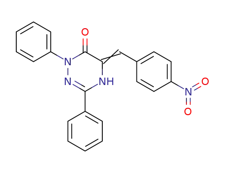 5-[1-(4-Nitro-phenyl)-meth-(E)-ylidene]-1,3-diphenyl-4,5-dihydro-1H-[1,2,4]triazin-6-one