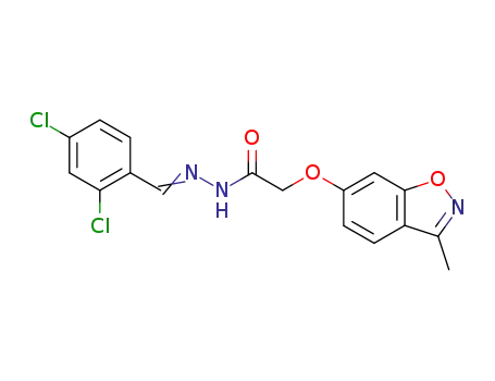 (3-Methyl-benzo[d]isoxazol-6-yloxy)-acetic acid [1-(2,4-dichloro-phenyl)-meth-(E)-ylidene]-hydrazide