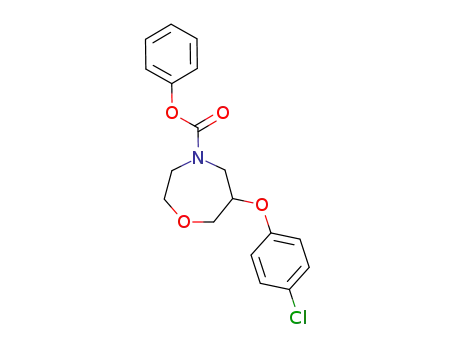 phenyl 6-(4-chlorophenoxy)-1,4-oxazepane-4-carboxylate