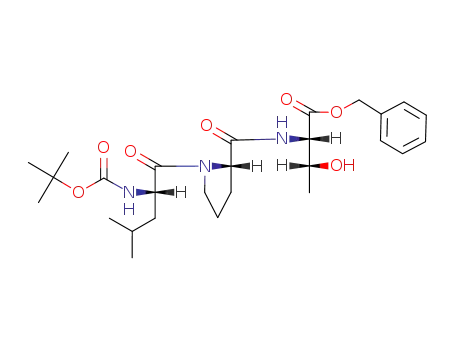 L-Threonine, N-[1-[N-[(1,1-dimethylethoxy)carbonyl]-L-leucyl]-L-prolyl]-,
phenylmethyl ester