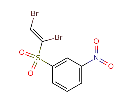 Molecular Structure of 117644-19-6 (1-((Z)-1,2-Dibromo-ethenesulfonyl)-3-nitro-benzene)
