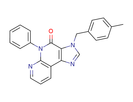 3,5-DIHYDRO-3-((4-METHYLPHENYL)METHYL)-5-PHENYL-4H-IMIDAZO[4,5-C](1,8) NAPHTHYRIDIN-4-ONE