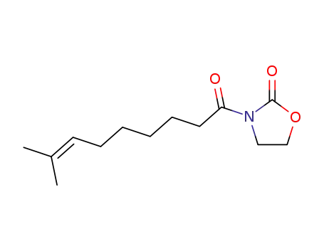 Molecular Structure of 630390-03-3 (2-Oxazolidinone, 3-(8-methyl-1-oxo-7-nonenyl)-)