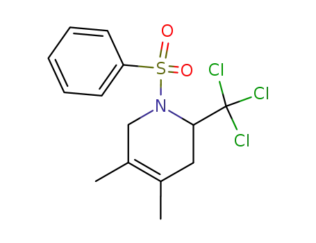 Pyridine,
1,2,3,6-tetrahydro-4,5-dimethyl-1-(phenylsulfonyl)-2-(trichloromethyl)-
