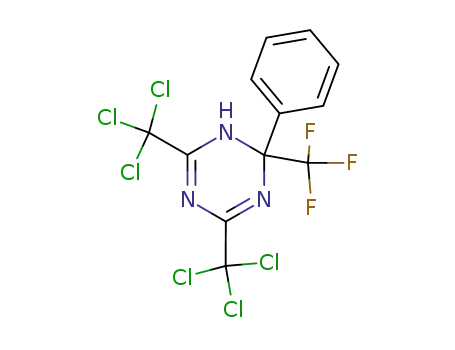 2-Trifluoromethyl-2-phenyl-4,6-bis(trichloromethyl)-1,2-dihydro-sym-triazine