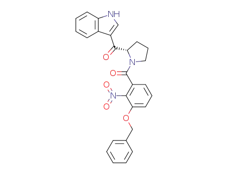 (2S)-N-(3-benzyloxy-2-nitrobenzoyl)-2-pyrrolidinyl-3'-indolyl ketone