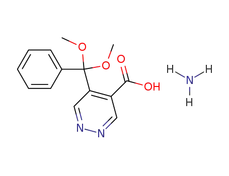4-Pyridazinecarboxylic acid, 5-(dimethoxyphenylmethyl)-, ammonium
salt