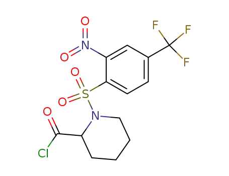 1-(2-Nitro-4-trifluoromethyl-benzenesulfonyl)-piperidine-2-carbonyl chloride