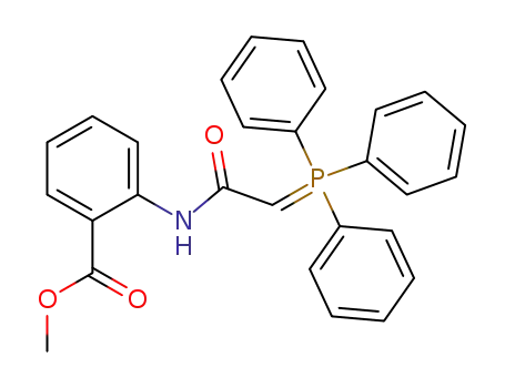 Molecular Structure of 96660-30-9 (Benzoic acid, 2-[[(triphenylphosphoranylidene)acetyl]amino]-, methyl
ester)