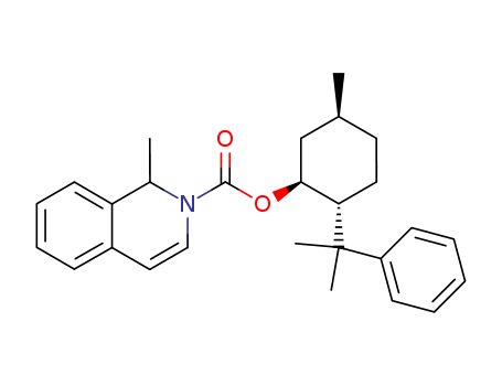 2(1H)-Isoquinolinecarboxylic acid, 1-methyl-, (1R,2S,5R)-5-methyl-2-(1-methyl-1-phenylethyl)cyclohexyl ester, (1S)-