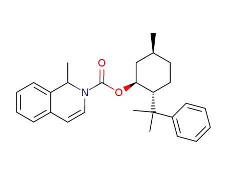 2(1H)-Isoquinolinecarboxylic acid, 1-methyl-,
(1R,2S,5R)-5-methyl-2-(1-methyl-1-phenylethyl)cyclohexyl ester, (1S)-