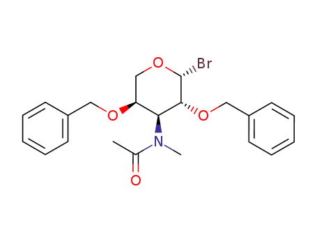 2,4-Di-O-benzyl-3-desoxy-3-(N-methylacetamido)-β-L-arabinopyranosylbromid