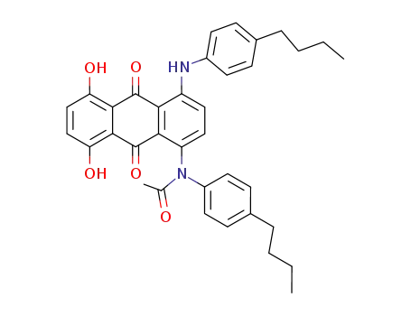 5-N-acetyl-1,4-dihydroxy-5,8-di-p-butylanilinoanthraquinone