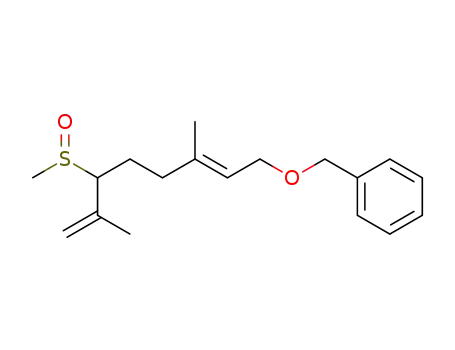 ((E)-6-Methanesulfinyl-3,7-dimethyl-octa-2,7-dienyloxymethyl)-benzene