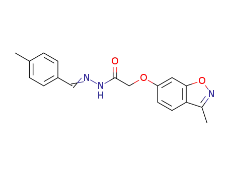 (3-Methyl-benzo[d]isoxazol-6-yloxy)-acetic acid [1-p-tolyl-meth-(E)-ylidene]-hydrazide