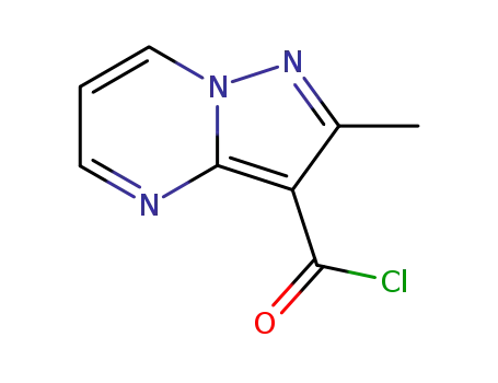 피라졸로[1,5-a]피리미딘-3-카르보닐 클로라이드, 2-메틸-(9CI)