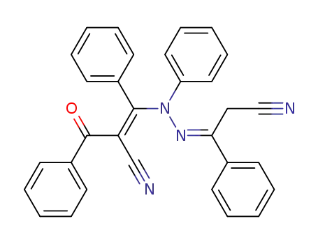 Benzenepropanenitrile,
a-[[(2-cyano-1-phenylethylidene)phenylhydrazino]phenylmethylene]-b-ox
o-