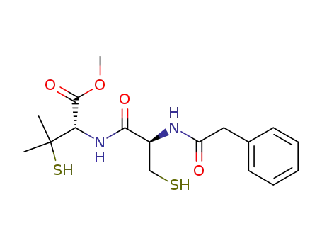 (S)-3-Mercapto-2-((R)-3-mercapto-2-phenylacetylamino-propionylamino)-3-methyl-butyric acid methyl ester
