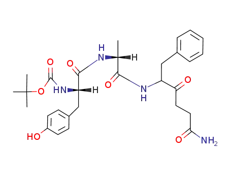 Molecular Structure of 100242-11-3 (Boc-Tyr-D-Ala-Phe-CH<sub>2</sub>-CH<sub>2</sub>-CO-NH<sub>2</sub>)