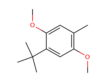 Molecular Structure of 92101-95-6 (2-methyl-5-tert-butyl-1,4-dimethoxybenzene)