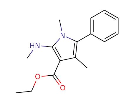 1,4-Dimethyl-2-methylamino-5-phenyl-1H-pyrrole-3-carboxylic acid ethyl ester