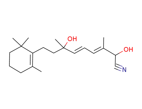 9,14-dihydroxy-9,13-dimethyl-7-(1,1,5-trimethyl-5-cyclohexen-6-yl)-10,12-nonadiene-15-nitrile