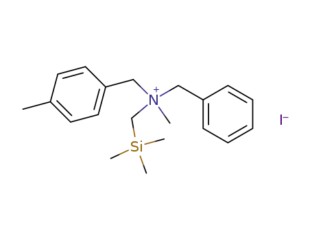 Benzenemethanaminium,
N,4-dimethyl-N-(phenylmethyl)-N-[(trimethylsilyl)methyl]-, iodide