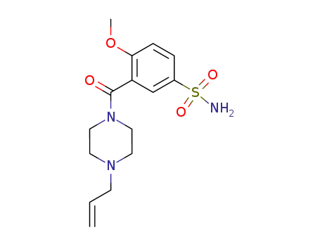 Molecular Structure of 102535-27-3 (3-(4-Allyl-piperazine-1-carbonyl)-4-methoxy-benzenesulfonamide)