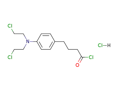 p-<N,N-bis(2-chloroethyl)amino>phenylbutyryl chloride hydrochloride