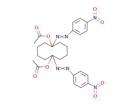 Acetic acid 6-acetoxy-1,6-bis-(4-nitro-phenylazo)-cyclodecyl ester