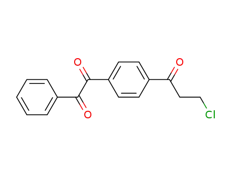Molecular Structure of 143033-85-6 (Ethanedione, [4-(3-chloro-1-oxopropyl)phenyl]phenyl-)