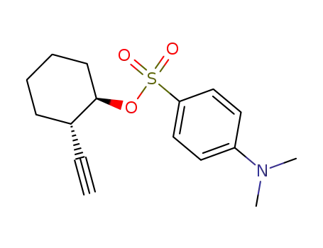 Molecular Structure of 82031-85-4 (2-Ethinylcyclohexyl-<4-(dimethylamino)benzolsulfonat>)