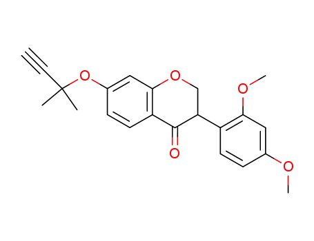 2',4'-dimethoxy-7-(1,1-dimethylpropargyloxy)isoflavanone