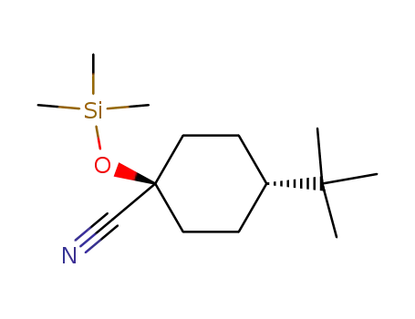 Molecular Structure of 82053-14-3 (Cyclohexanecarbonitrile, 4-(1,1-dimethylethyl)-1-[(trimethylsilyl)oxy]-,
trans-)