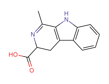 Molecular Structure of 39537-10-5 ((S)-4,9-DIHYDRO-1-METHYL-3H-PYRIDO[3,4-B]INDOLE-3-CARBOXYLIC ACID)