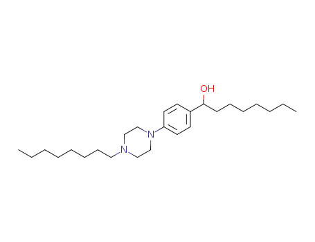 Molecular Structure of 112899-05-5 (Benzenemethanol, a-heptyl-4-(4-octyl-1-piperazinyl)-)