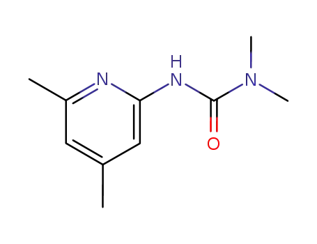 Molecular Structure of 63763-52-0 (Urea, N'-(4,6-dimethyl-2-pyridinyl)-N,N-dimethyl-)